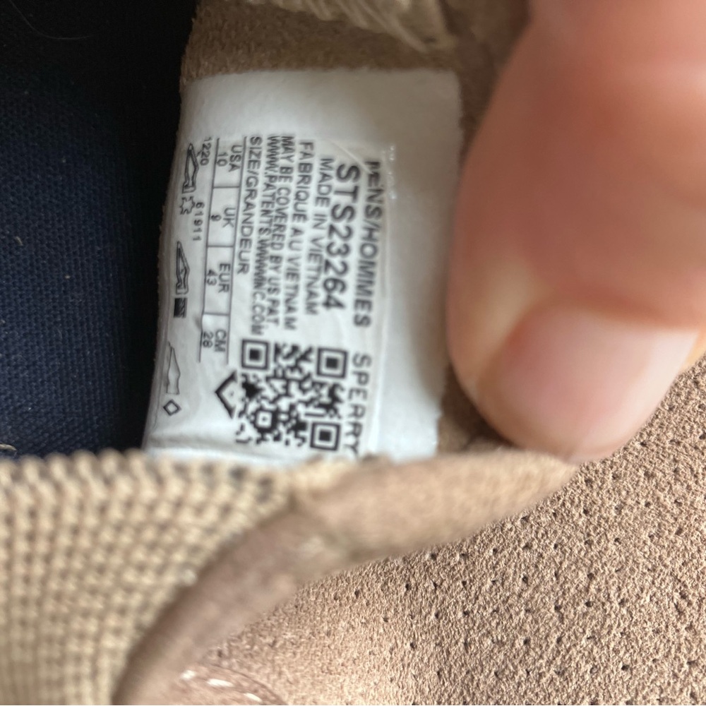 Men's Sperry Striper II Twin Gore Perf Suede NWOT Size 10 - Picture 5 of 5